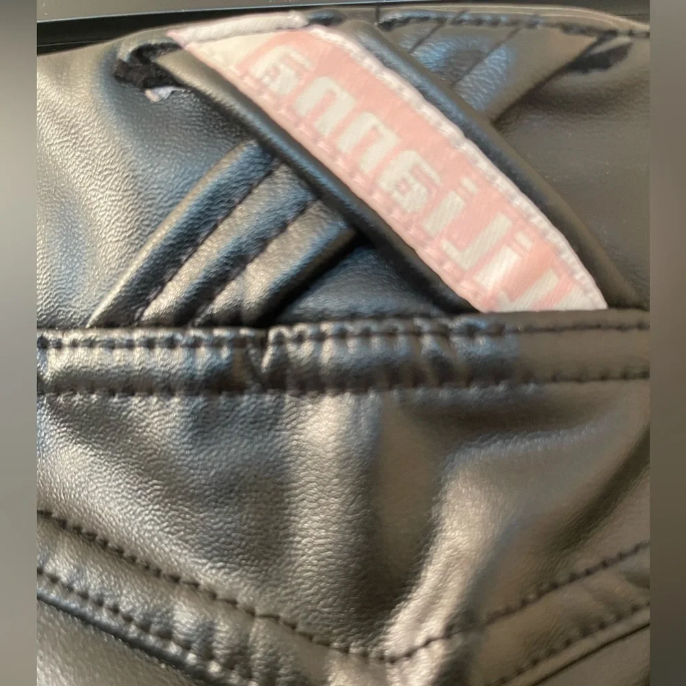 WOMEN'S Sexy High Waist Skinny Faux PU Leather Leggings Pants Butt Lift XL - Picture 11 of 16